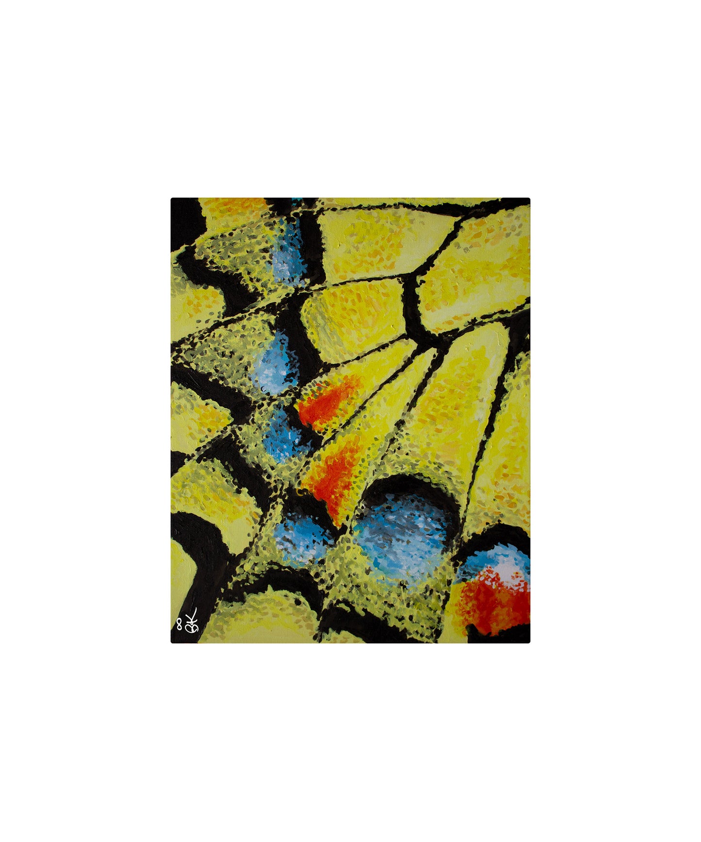 Yellow Swallowtail Butterfly Wing Fine Art Print - Wall Art - 10" x 12"