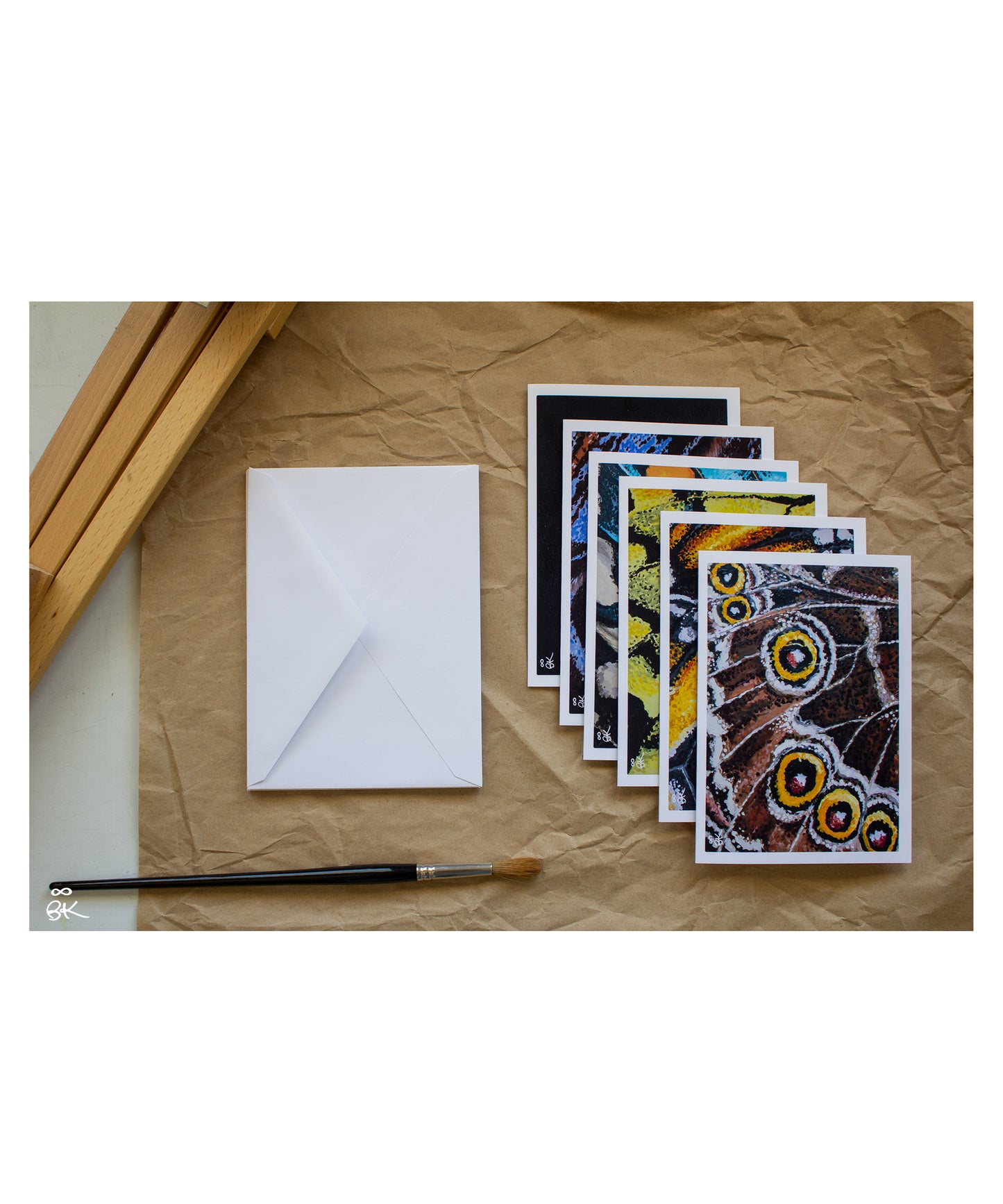 Butterfly Wing Series - Blank Greeting Card Set with Envelopes